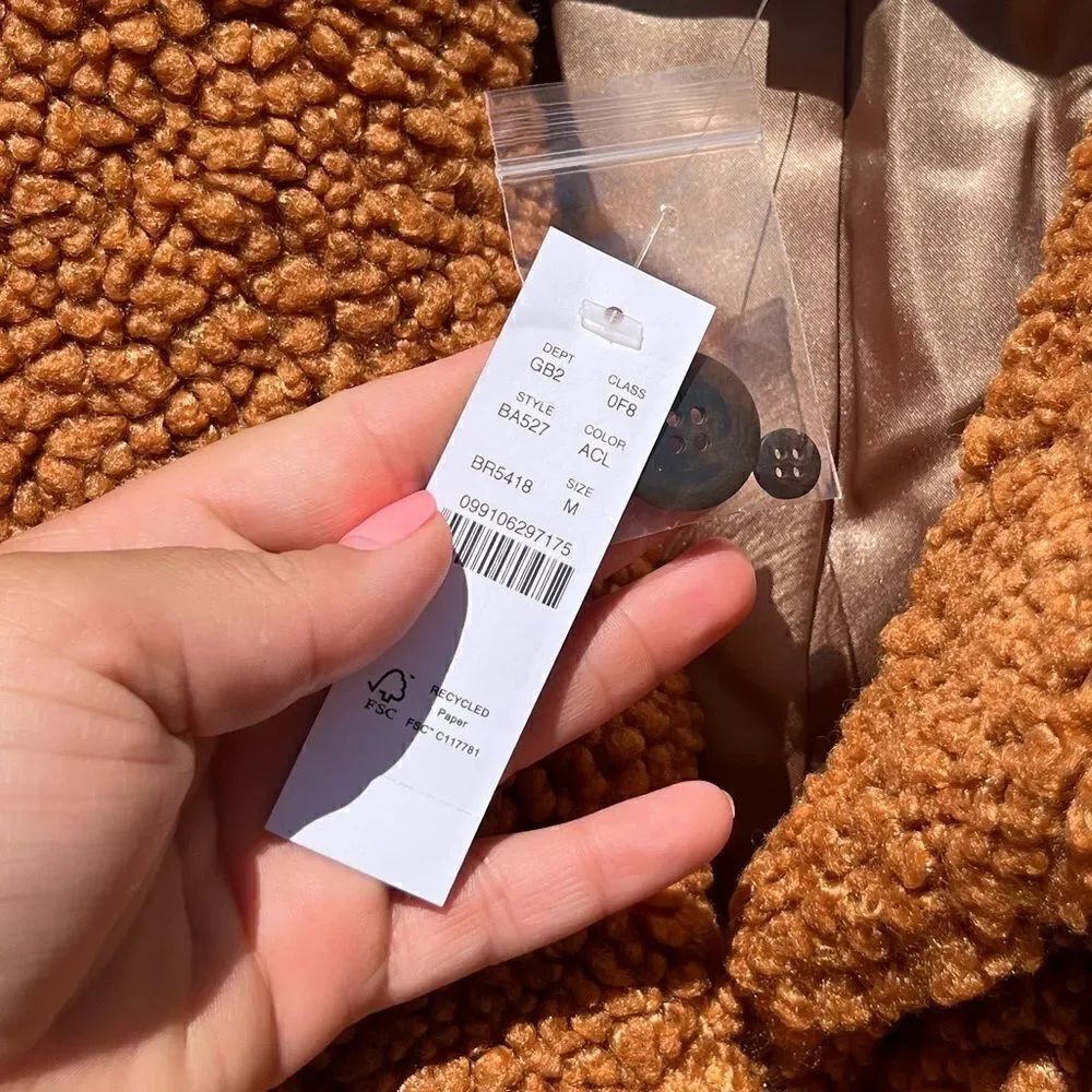 J Crew Teddy Sherpa Jacket NWT - Picture 4 of 13